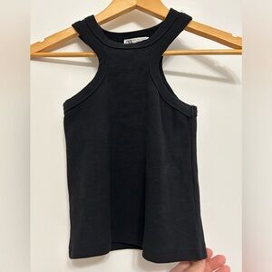 Black Zara cut out crop tank - size small fits like XS